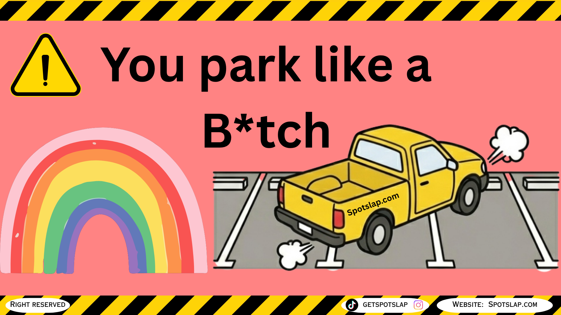 You park like a B*tch Card pack (20 pcs)